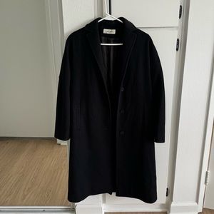 Vintage 1990s Calvin Klein Merino Wool Trench Coat